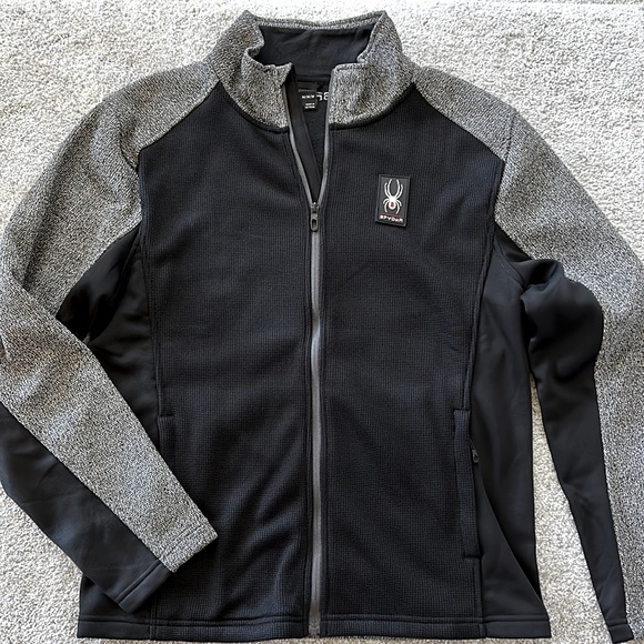 Spyder Mixed Media Zip Front Jacket - Picture 2 of 8